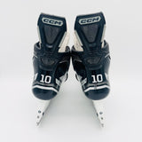 Custom Silver CCM Supertacks AS-V Pro Hockey Skates-9 1/2 D/A-287-Step Steel