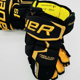 New Colorado College Bauer Supreme 1S Hockey Gloves-13" (Gold Palms)