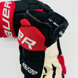 New Ohio State Bauer Supreme Ultrasonic Hockey Gloves-14"