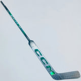 New Custom Green CCM Supertacks XF Pro Goalie Hockey Stick-Regular-25" Paddle (Stamped)