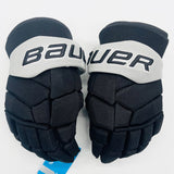 New Bauer Supreme MACH Hockey Gloves-13"-Single Layer Grey Clarino Palms